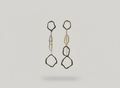 PENDIENTES ARANDELAS+CADENA