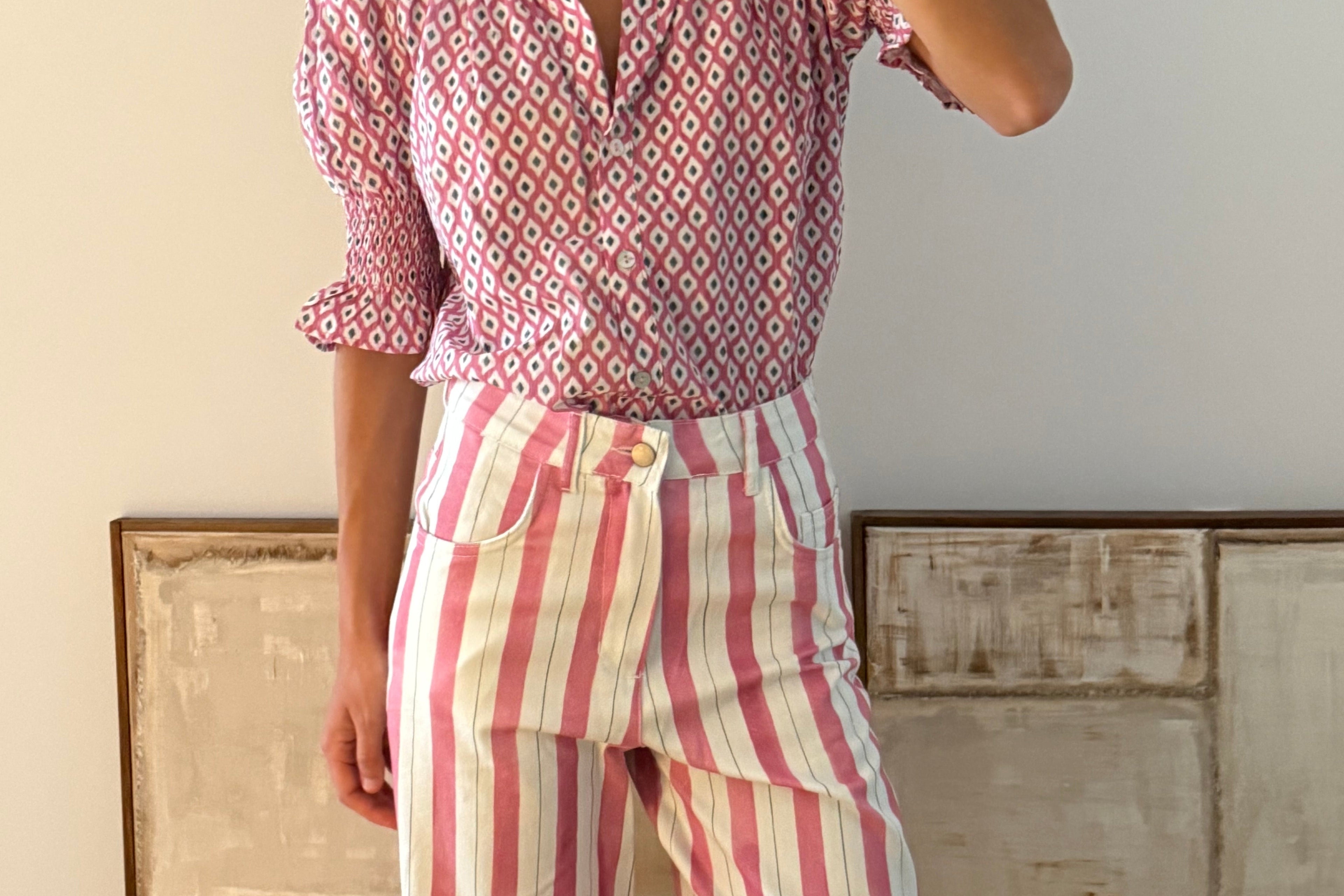 Blusa estampada rosas