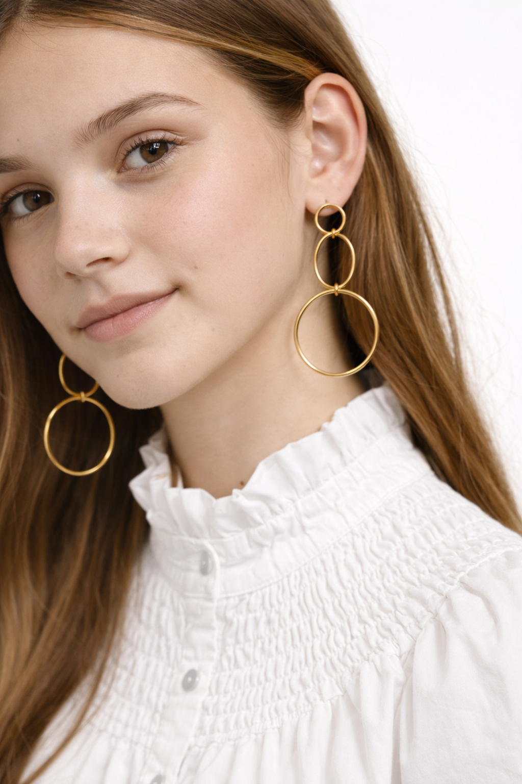 Pendientes aros dorados