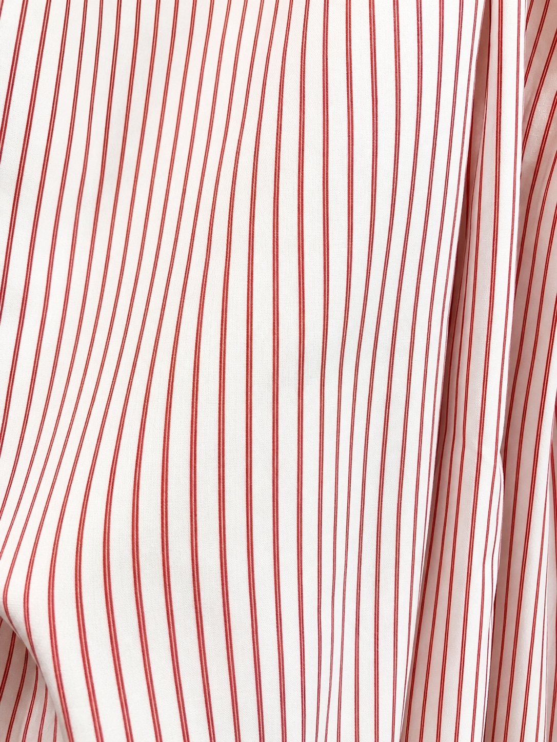 Pantalón rayas rojas con volante