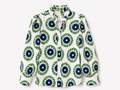 Camisa flores manga farol