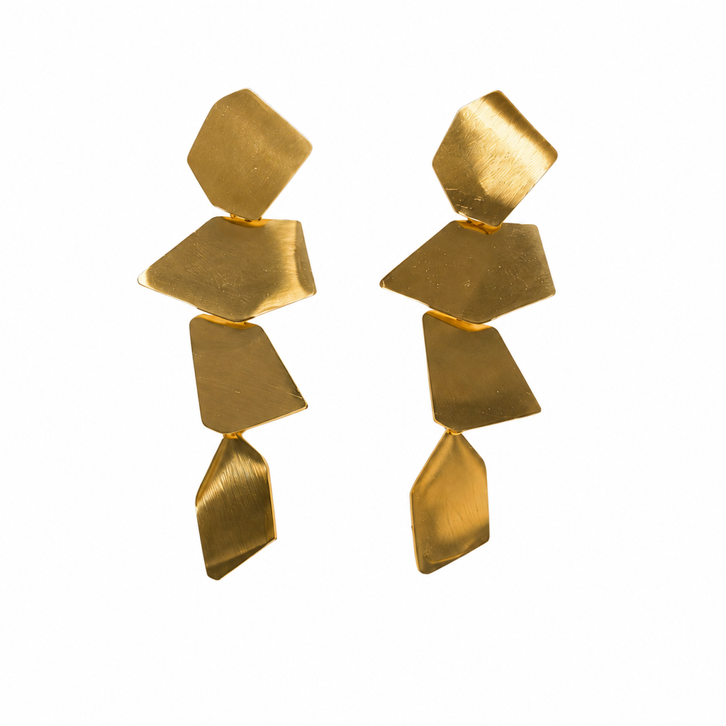 PENDIENTES LARGOS DORADOS