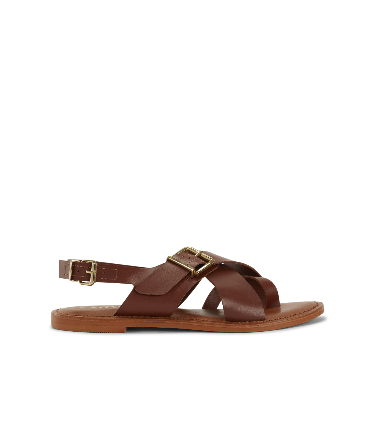SANDALIA PLANA CAMEL